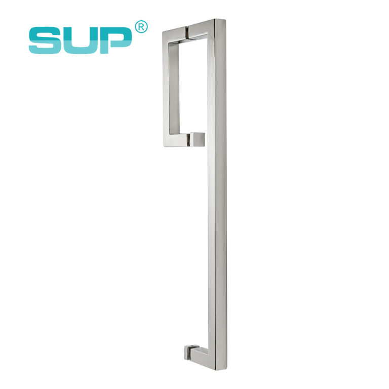 Barra rettangolare porta asciugamani doccia in acciaio inox, porta porta in vetro, porta doccia bagno DH805-19